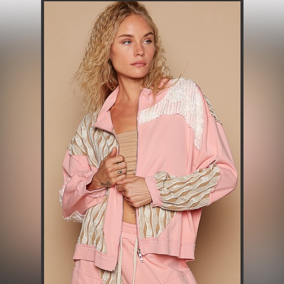 113 ❤️ POL Roomy fit wavy patch jacket and pant set - Picture 6 of 10